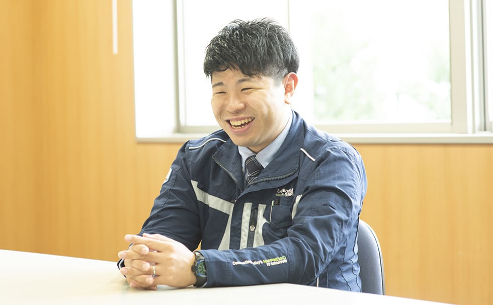 インタビューの様子