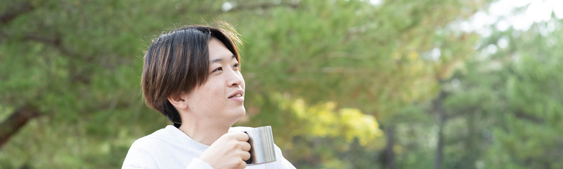 キャンプしている様子