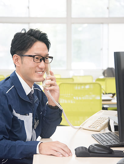 工事部営業課の作業