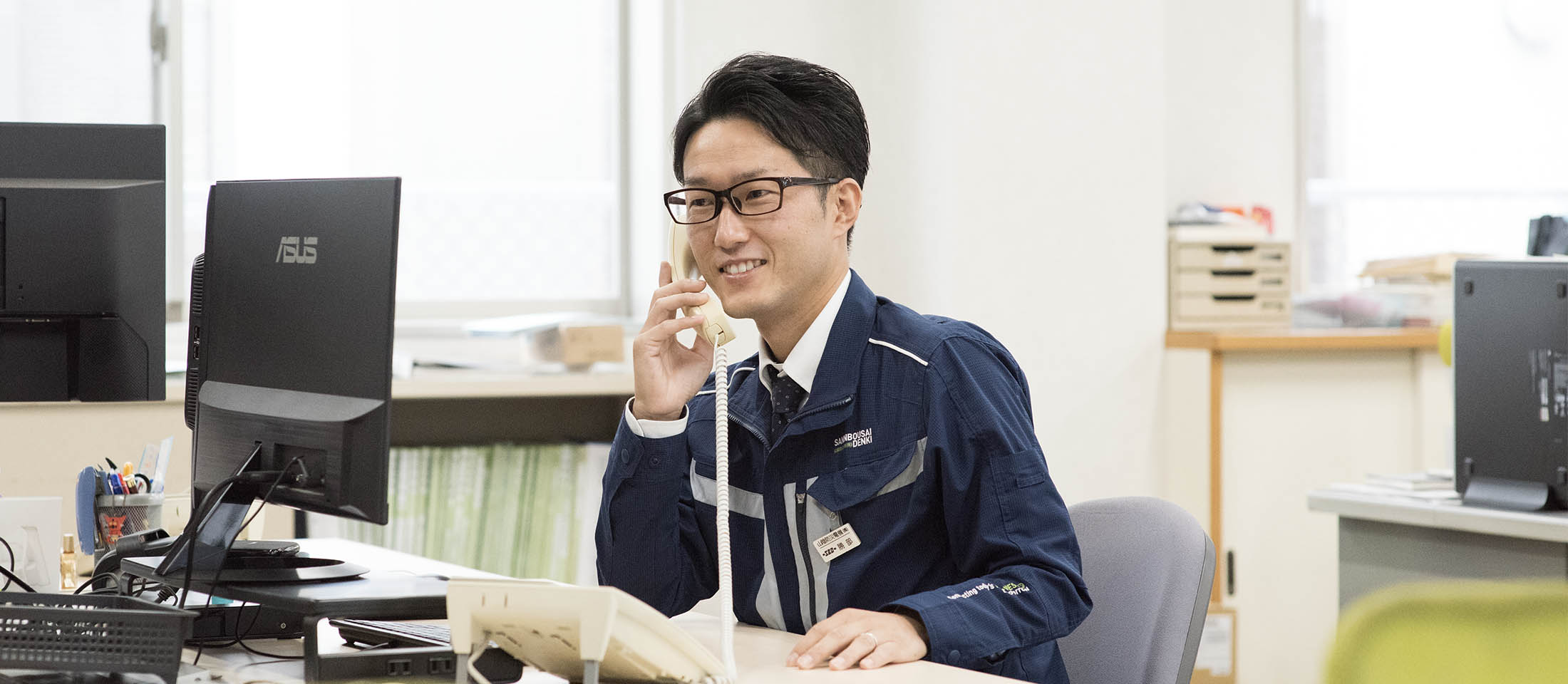 電話業務の様子